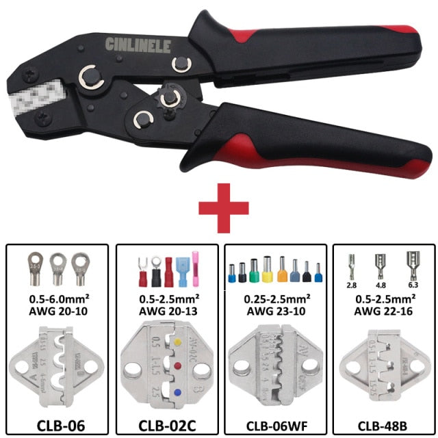 DuPont/D-SUB Terminals Crimping Pliers Hand Tools Robust Crimper Dies Set With Canvas Bag for PH2.0 XH2.55557 VH3.96 JST1.25