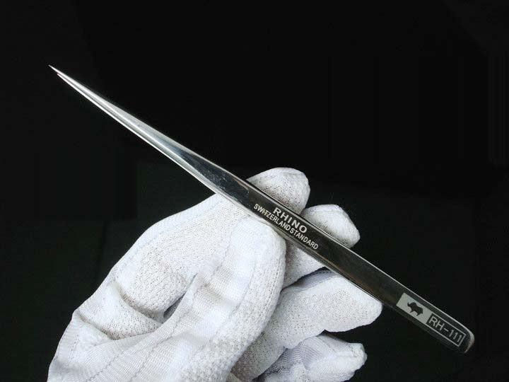 Japanese RHINO RH-111 Forceps Switzerland Standard Specular High-precision Super Hard Sharp For Repairing Watch or Mobile