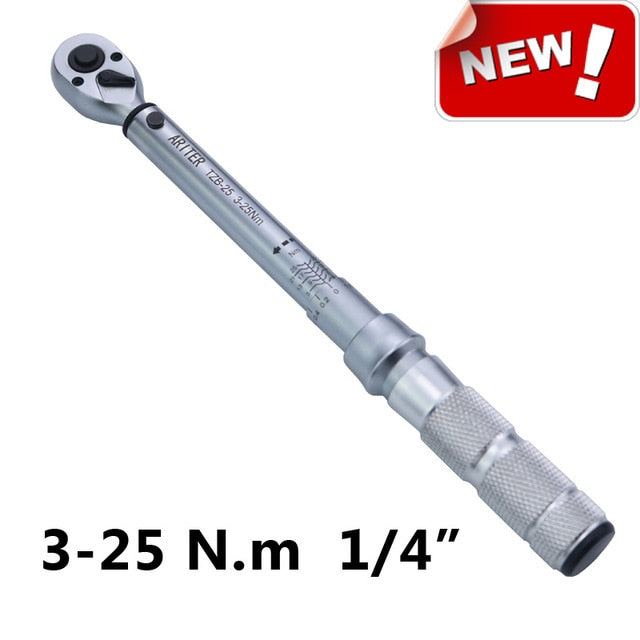 ARITER torque wrench 0.5-500N.m 1/4 3/8 1/2 Square Drive High-accuracy Car Bike Repair Hand Tools Spanner Torque key