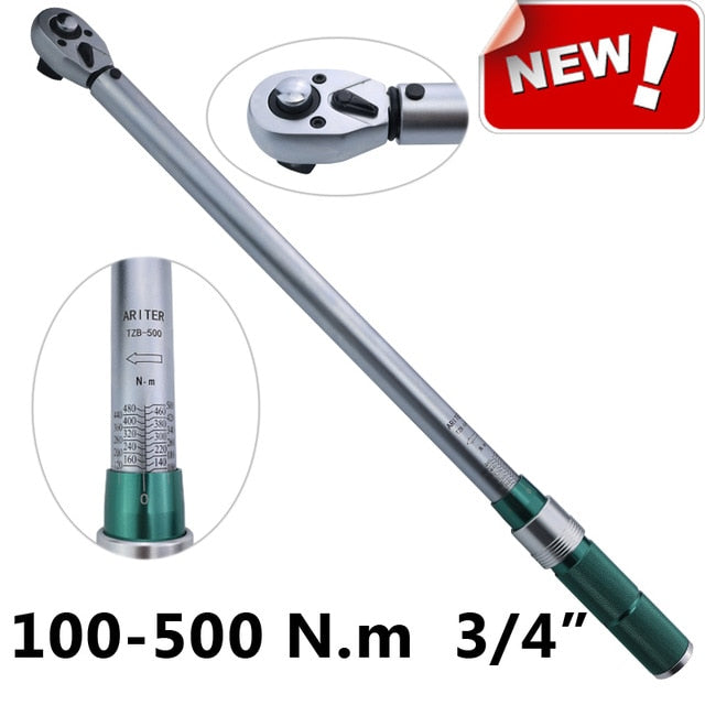 ARITER torque wrench 0.5-500N.m 1/4 3/8 1/2 Square Drive High-accuracy Car Bike Repair Hand Tools Spanner Torque key