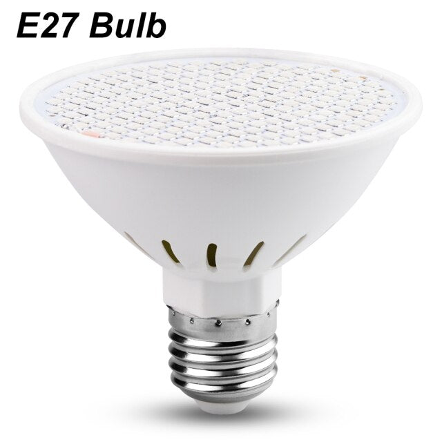 2-head LED Plant Grow Light Bulb E27 LED Full Spectrum EU/US for Lamp Room Dual Flower Seeds Tent Indoor Clip hydro Grow Box