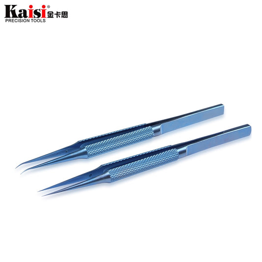 Titanium Alloy Tweezers Professional Repair Fingerprint Fly Line Phone Motherboard Precise Antimagnetic Electronics Tweezers