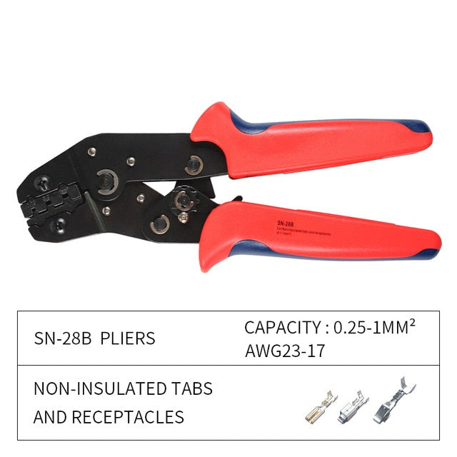 SN-28B 0.1-1mm² Crimping pliers tool set-1550pcs 2.54mm Dupont connectors and crimp pins，460pcs 2.54 mm JST-XH JST connector kit