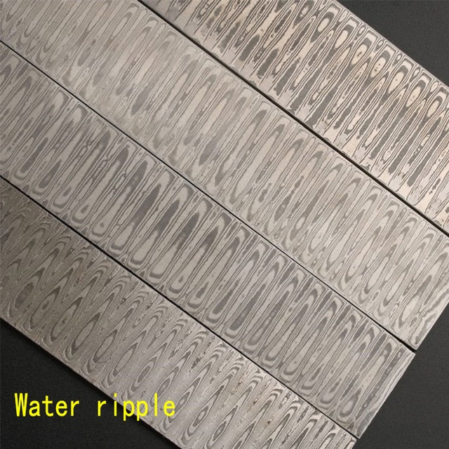 1piece VG10 Sandwich Damascus steel for DIY exquisite knife Making Wave Pattern steel Knife blade blank has been Heat Treatment