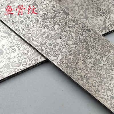 1piece VG10 Sandwich Damascus steel for DIY exquisite knife Making Wave Pattern steel Knife blade blank has been Heat Treatment