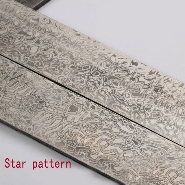 1piece VG10 Sandwich Damascus steel for DIY exquisite knife Making Wave Pattern steel Knife blade blank has been Heat Treatment