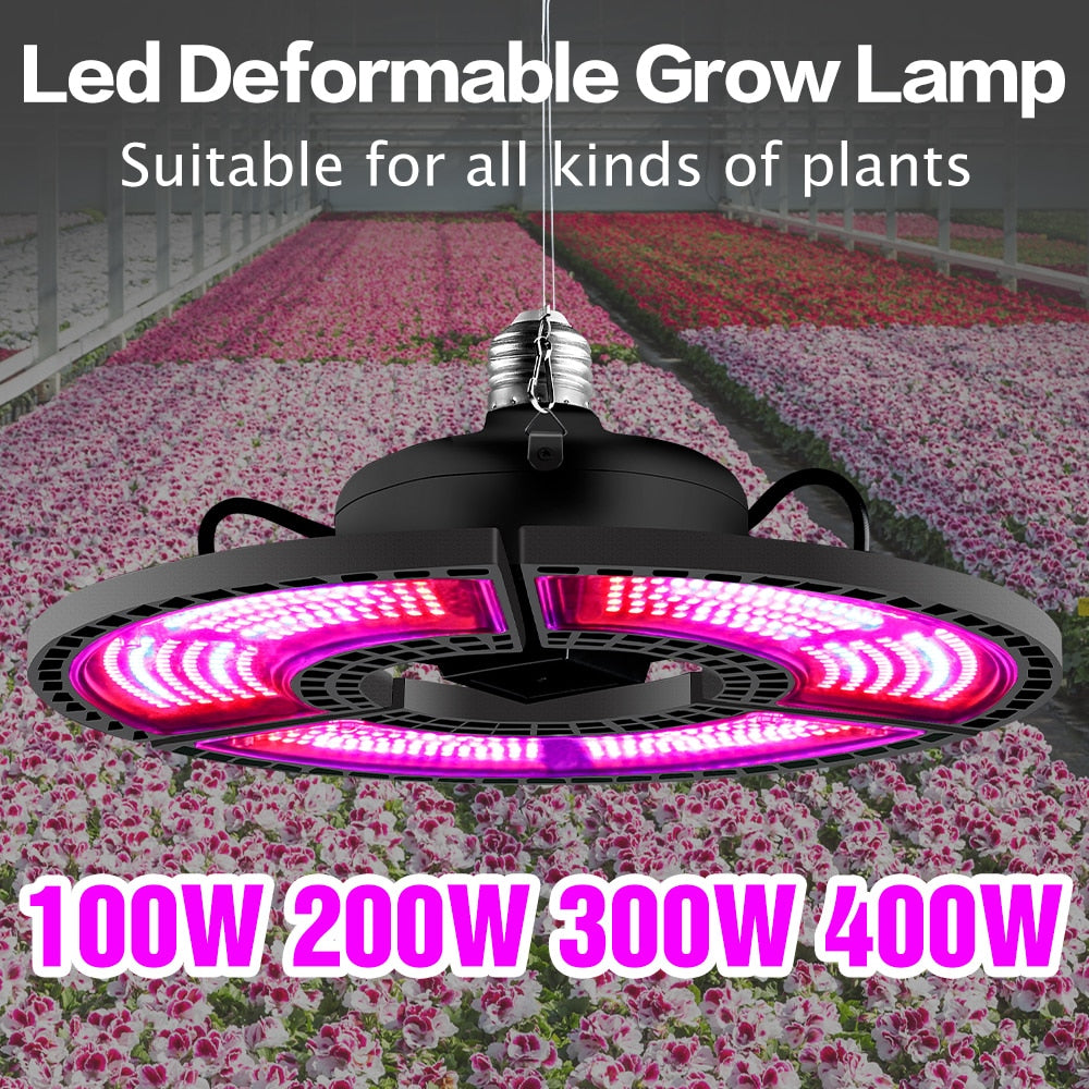 Greenhouse E27 Full Spectrum Plant Grow Led Light 400W Powerful E26 LED Lamp For Seeds Hydro Flower Veg Indoor Garden Phyto Grow