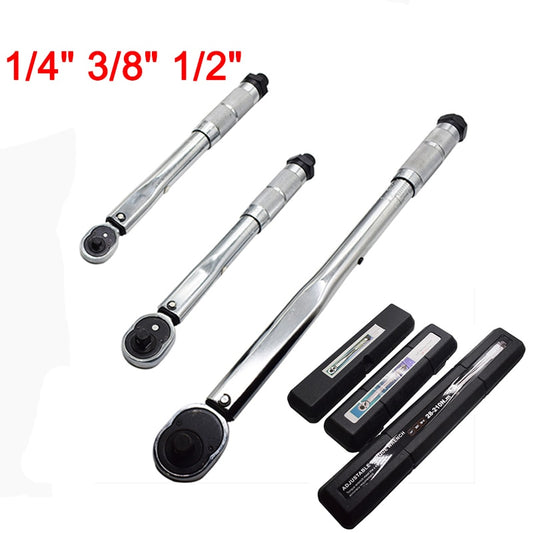 1/4 3/8 1/2 Square Drive Torque Wrench Drive Two Way To Accurately Mechanism Wrench Hand Tool Spanner Torque Meter Preset Ratche