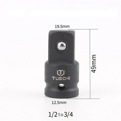 TUOCHI Impact Adapters CR-MO 3/4" Female x 1/2" Male Socket Adapter 1/2 to 3/8 3/8 to 1/4 Impact Socket for Car Repair Tools