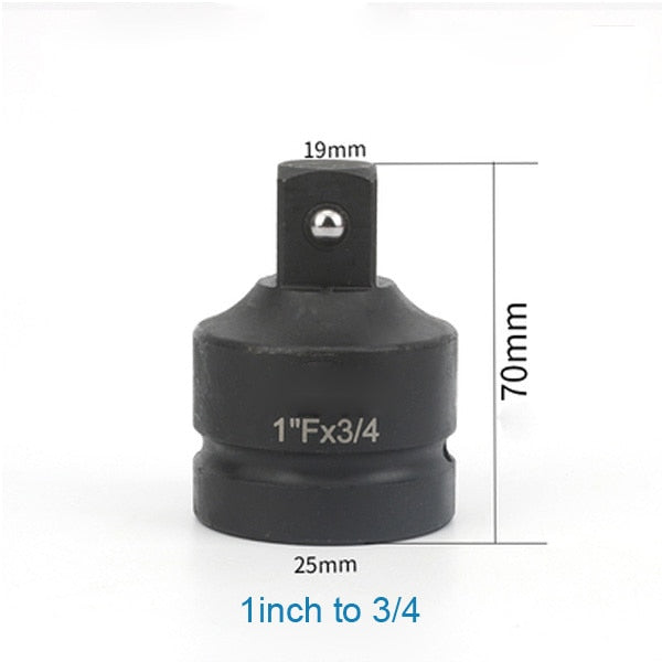 TUOCHI Impact Adapters CR-MO 3/4" Female x 1/2" Male Socket Adapter 1/2 to 3/8 3/8 to 1/4 Impact Socket for Car Repair Tools