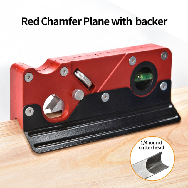 SOWELL Chamfer Hand Planer with Backer Woodworking Edge Corner Plane Manual Planer Carpenter Hand Tool