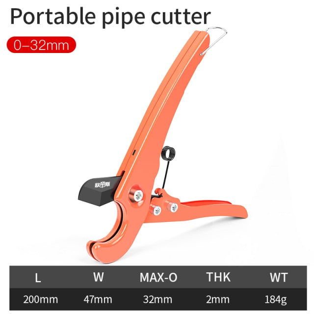 OUDISI Pipe Cutting Cutter Scissors Pipe Cutter Tube Hose Plastic Pipes PVC/PPR Plumbing Manual Hand Tools