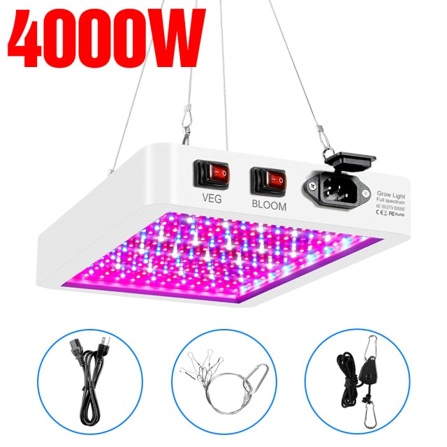 LED Quantum Board Plant Light 2835 Chip Full Spectrum Phyto Lamp For Cultivate Seed Flower 4000W 5000W Waterproof Grow Lights