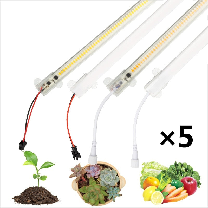 5Lot LED Tube Light Grow Phyto Bar Lamp 220V Full Spectrum For Plants High Luminous Efficiency Tent Greenhouses Flowers Seed