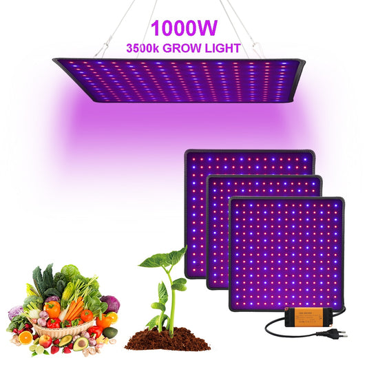 1000W LED Grow Light  Full Spectrum 225 led PhytoLamp For Indoor Flowers Grow Tent Plants seeds Growth Light