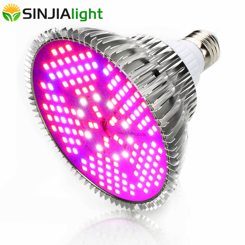 100W Full Spectrum LED Grow Light 150LEDs Plant Lamp Led Bulb for Plants Aquarium Flowers Seeds Garden Vegetables Greenhouse E27