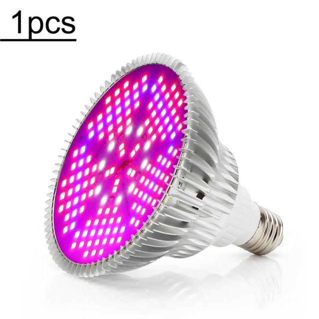 100W Full Spectrum LED Grow Light 150LEDs Plant Lamp Led Bulb for Plants Aquarium Flowers Seeds Garden Vegetables Greenhouse E27