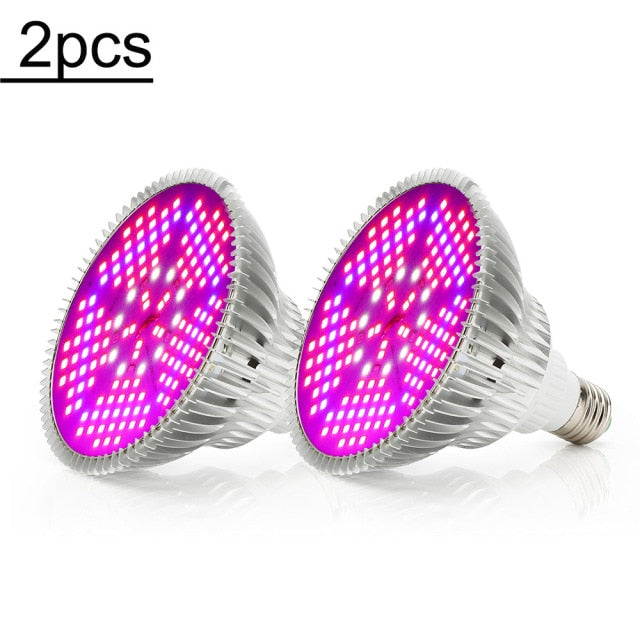 100W Full Spectrum LED Grow Light 150LEDs Plant Lamp Led Bulb for Plants Aquarium Flowers Seeds Garden Vegetables Greenhouse E27